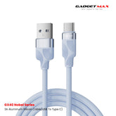 GADGET MAX - GX40 Type-C Nobel Series USB To Type-C Charging Data Cable (3A) - Blue